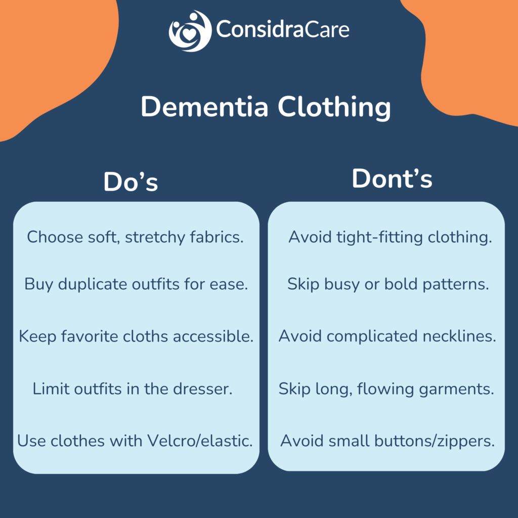 Dementia clothing do's and dont's